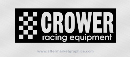 Crower Racing Equipment Decals - Pair (2 pieces)